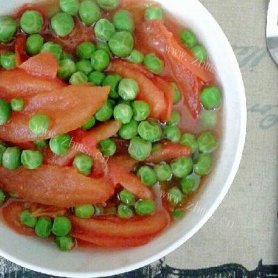 家常青豆番茄汤