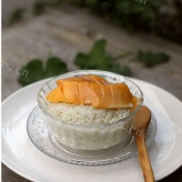 自己做的泰国芒果糯米饭