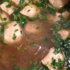 自制油豆腐粉丝汤