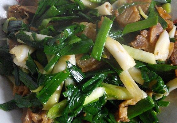 家常蒜苗炒腊肉