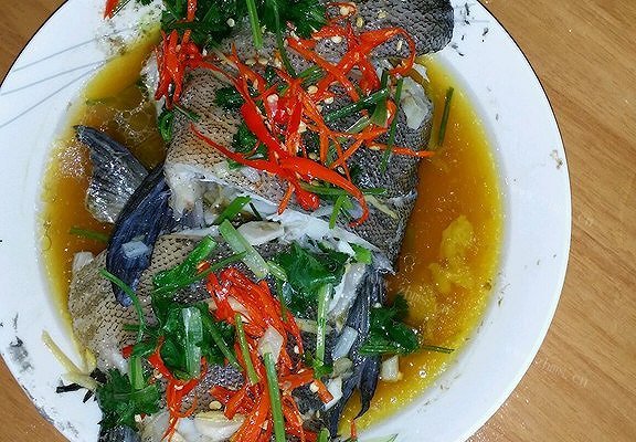 家常清蒸金桂鱼