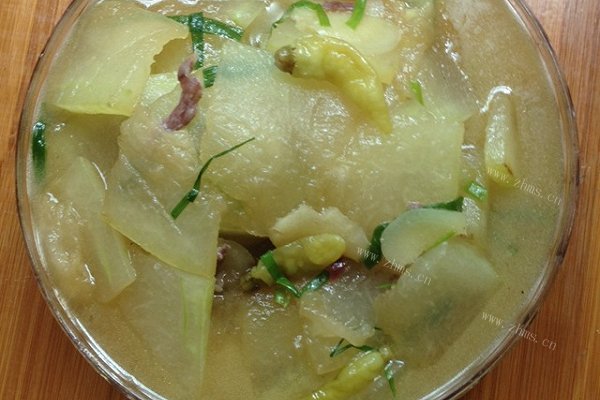 家庭版炖冬瓜