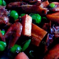 自制自创干虾豌豆下饭菜