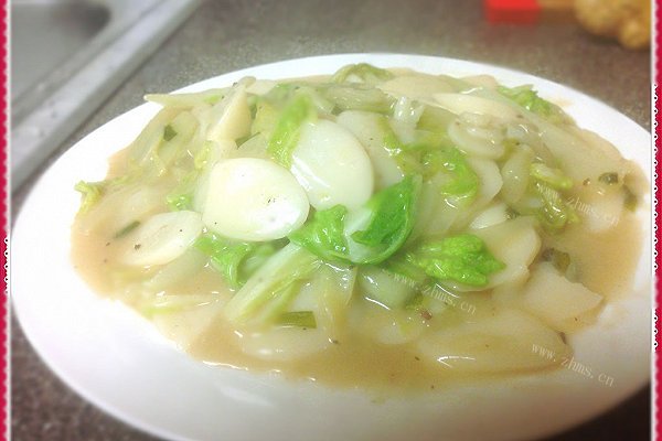 「快手菜」白菜炒年糕