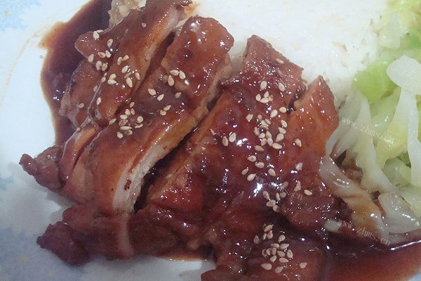 照烧鸡腿饭