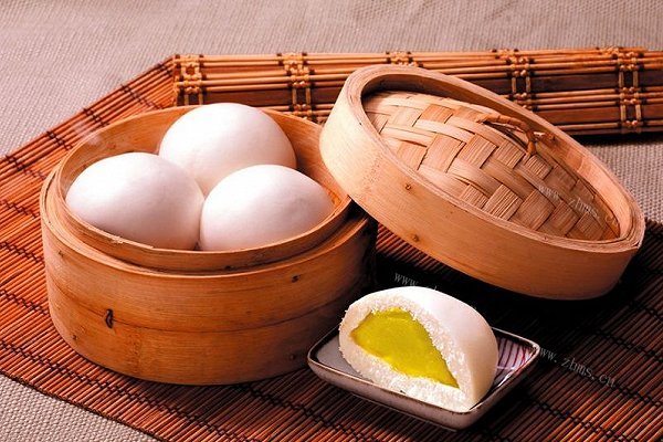 家庭版奶黄包