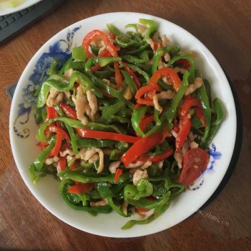 味道不错的青椒肉丝