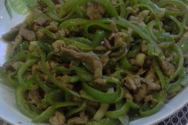 青椒炒肉丝