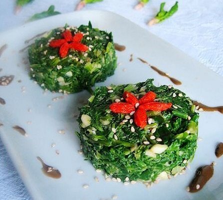 凉拌菠菜