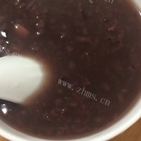 家常版紫米黑豆粥