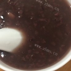 家常版紫米黑豆粥