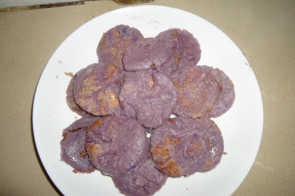 家常紫薯煎饼