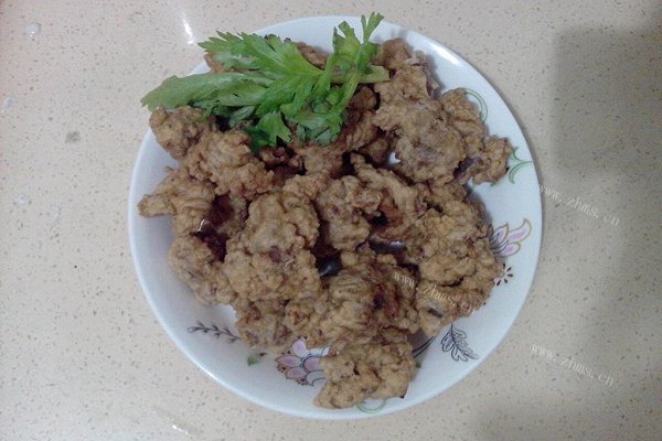 自制干炸牛肉丸