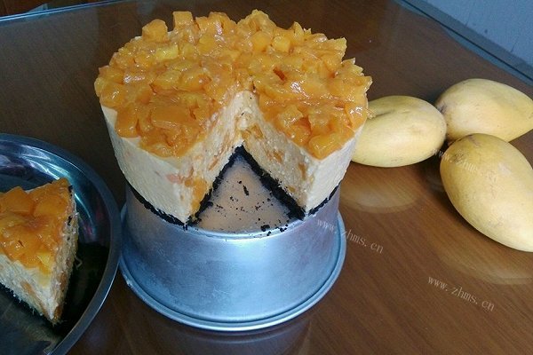 家庭版芒果芝士蛋糕