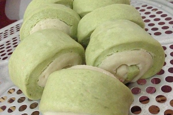 自制抹茶面包卷