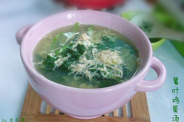 薯叶鸡蛋汤
