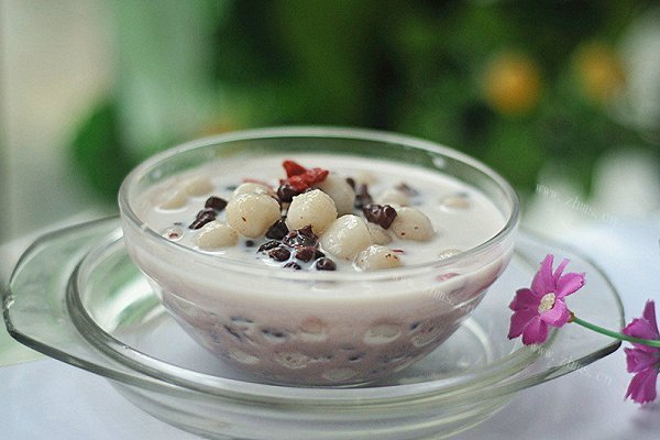 清凉消暑-牛奶蜜豆小丸子