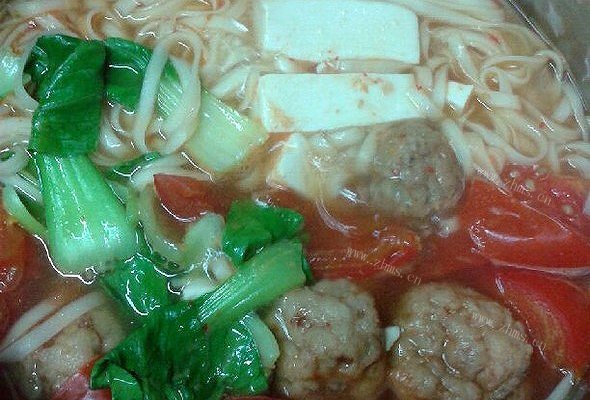 家常茄丸豆腐面