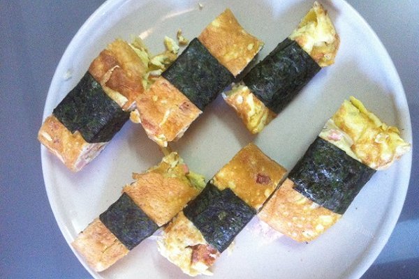 加土豆丝的海苔厚蛋烧