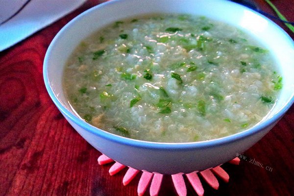 生菜蛋粥