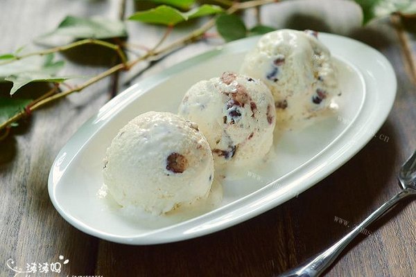 牛奶蜜红豆雪糕