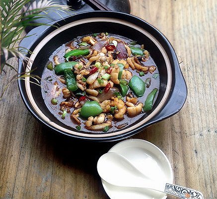 家常菜:鱿鱼煲