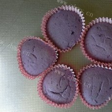 自制紫薯蛋白蛋糕