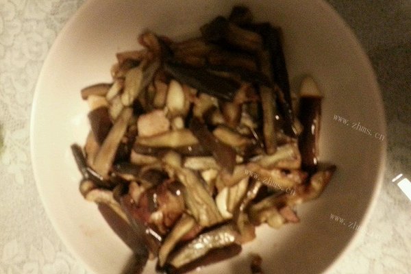 家常茄子炒肉