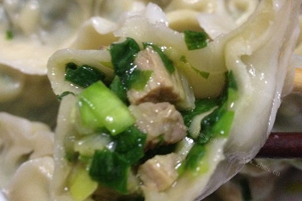 自制韭菜饺子