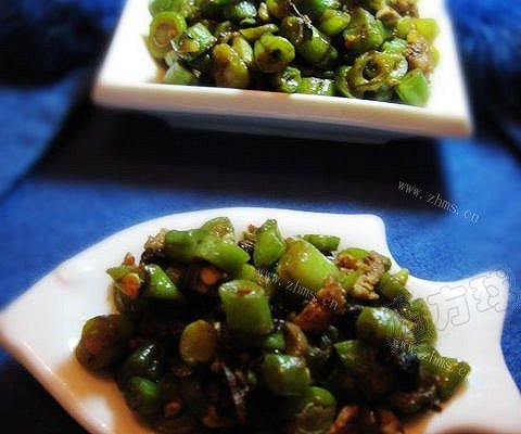榄菜肉末四季豆
