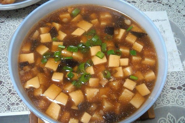 自制玲珑豆腐羹