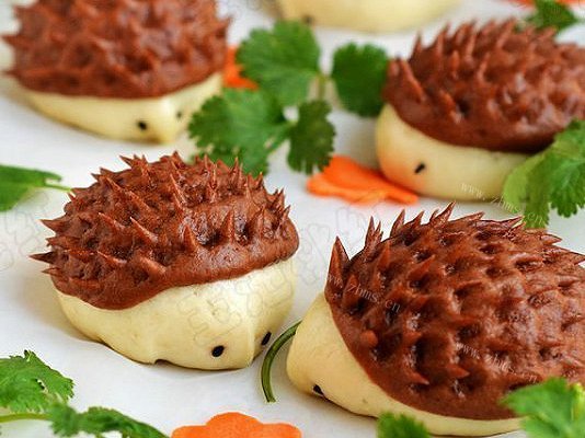 小刺猬豆沙包