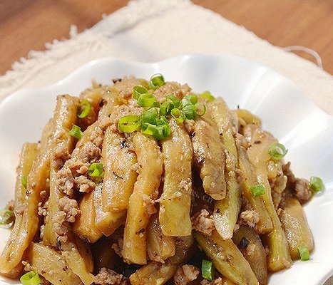 家常豆豉肉末烧茄子