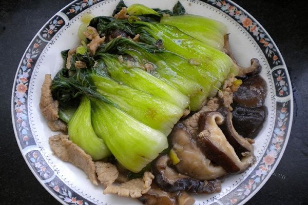 家庭版鸡汤香菇油菜