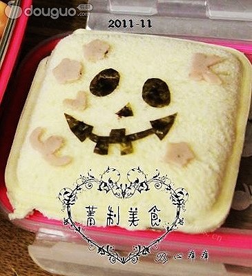 冷食午餐便当 - 万圣节三明治