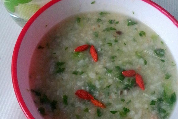 虾仁香菇生菜粥