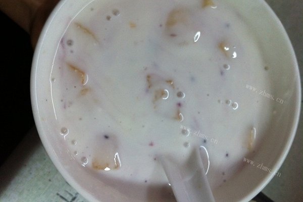 简单版酸奶蓝莓