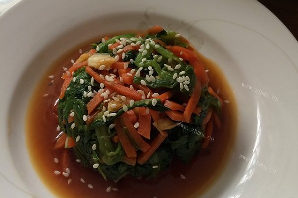 家常凉拌菠菜