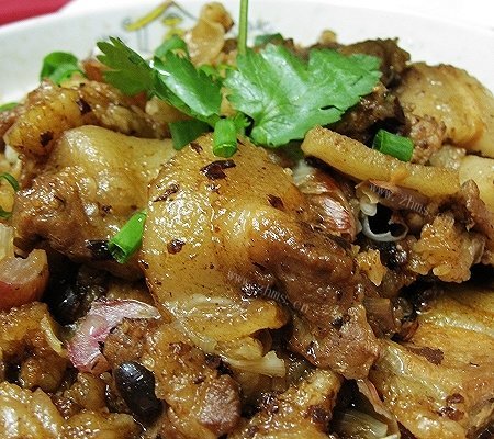 家常豆豉蒸花腩