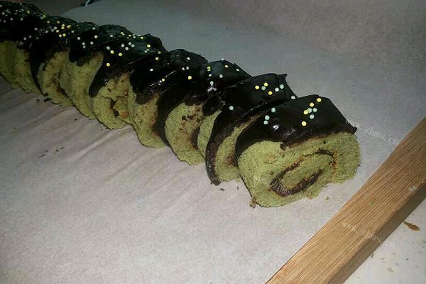 美味巧克力椰香抹茶毛巾卷