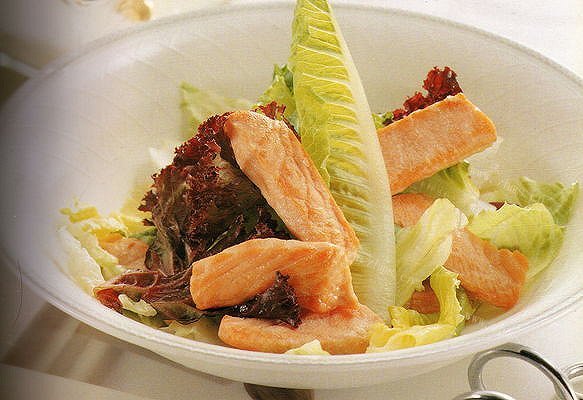 烤箱料理_鹽烤鮭魚沙拉