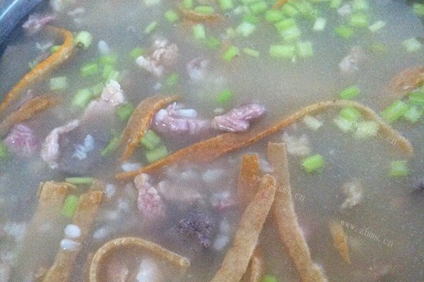 猪肝瘦肉粥