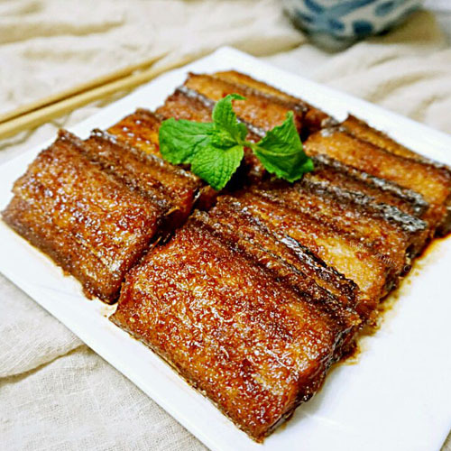 健康美食之红烧带鱼