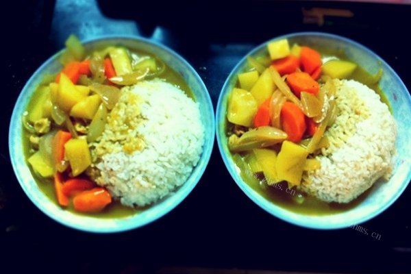 咖喱鸡肉饭（两人份）