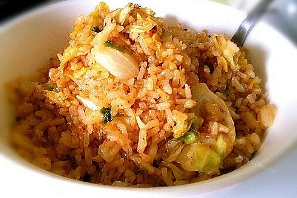 米粒裹蛋黄 炒饭