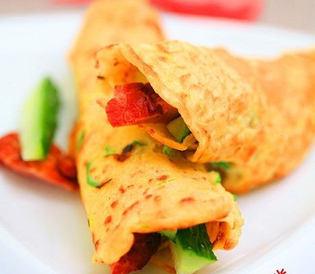 豆渣杏仁鸡蛋饼