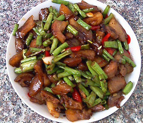 肉炒豇豆