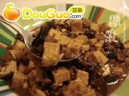 自制香菇肉沫豆腐