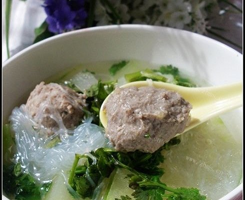 冬瓜汆丸子