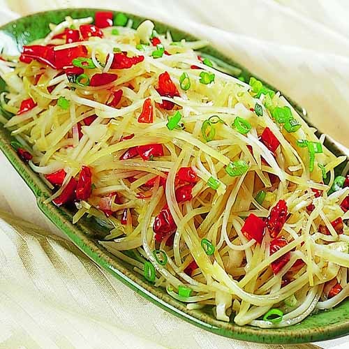 健康美食酸辣土豆丝